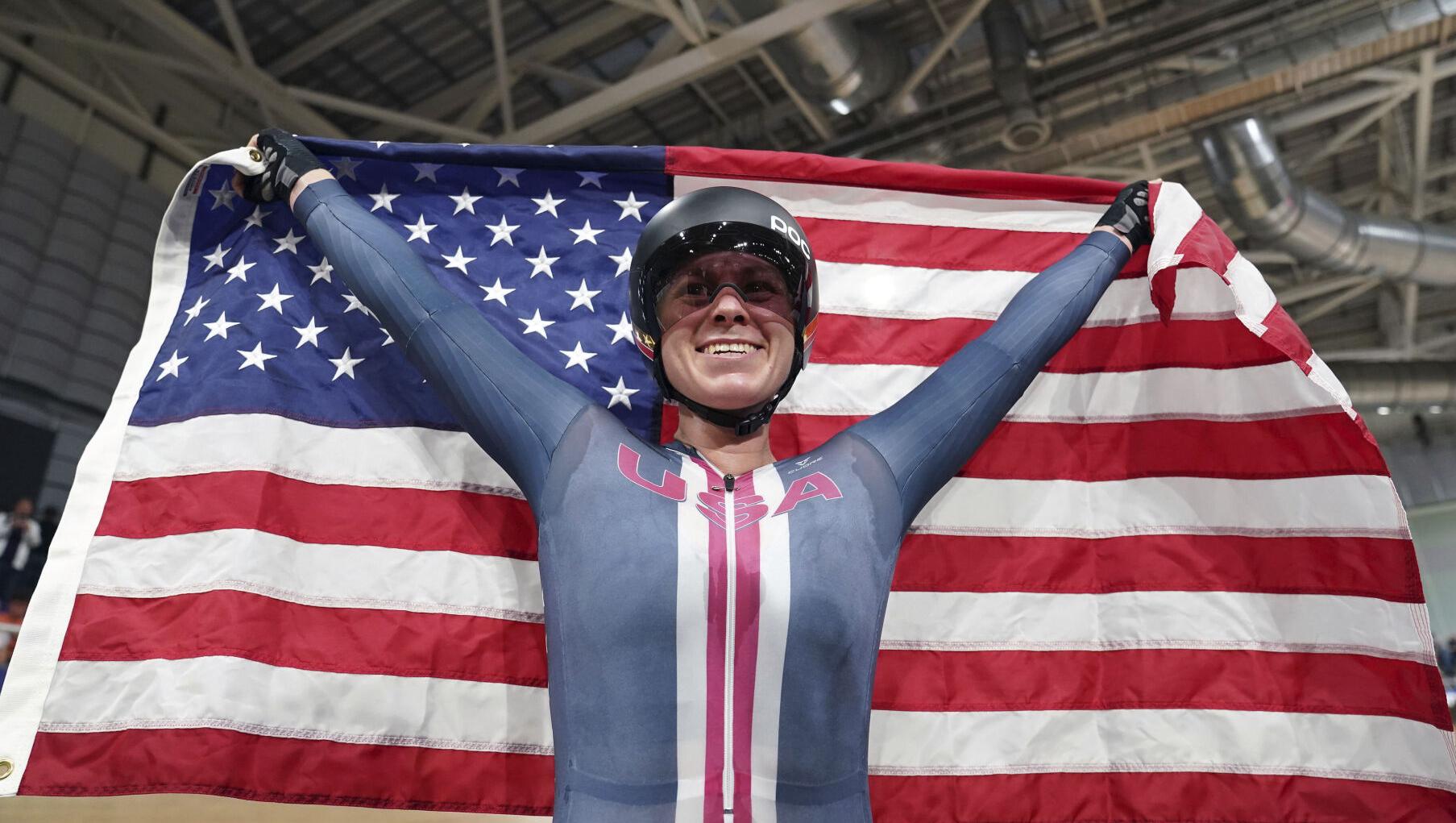 America's most decorated track cyclist claims more gold at worlds